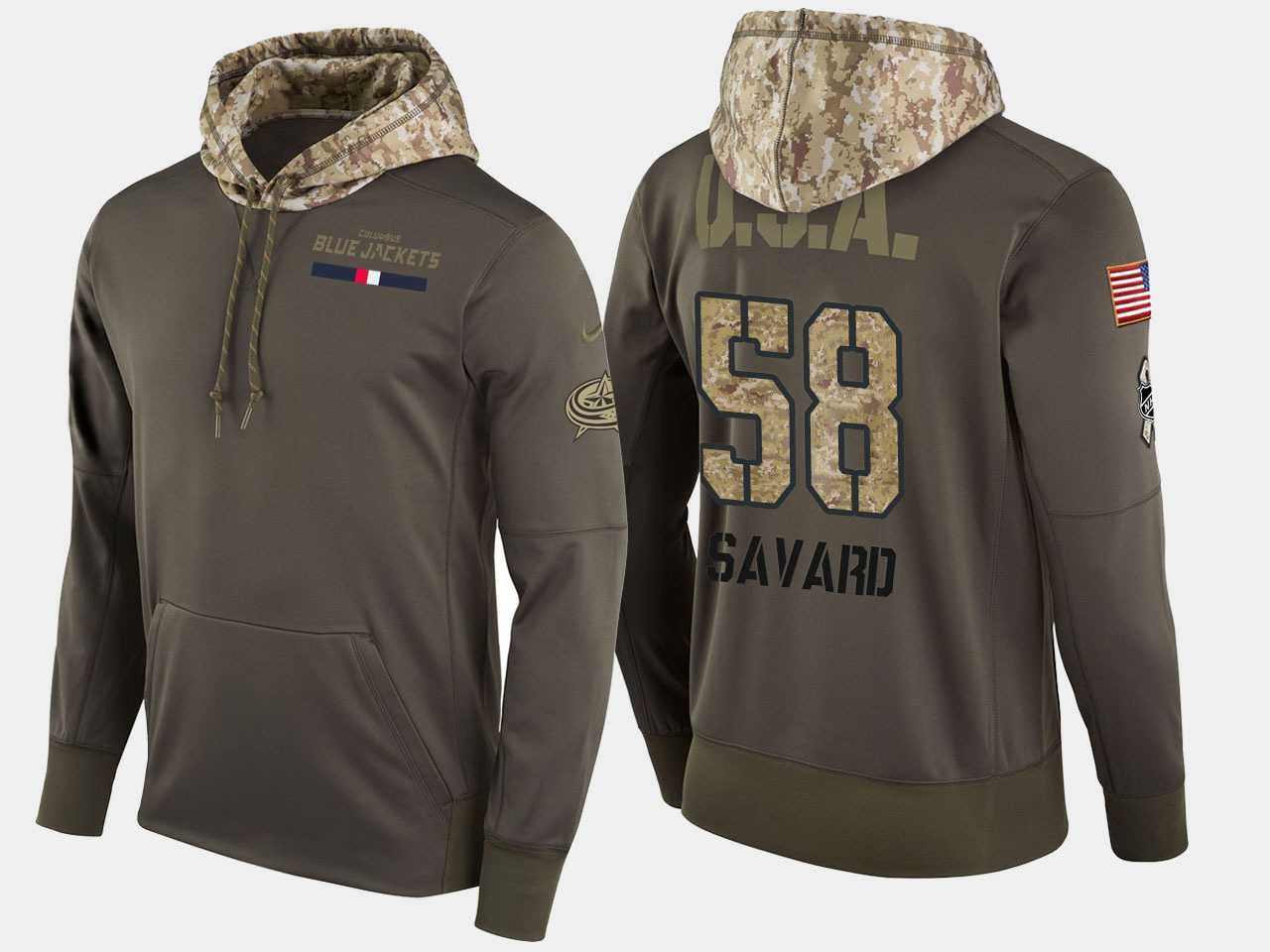 Nike Blue Jackets 58 David Savard Olive Salute To Service Pullover Hoodie,We sell and wholesale Nike Blue Jackets 58 David Savard Olive Salute To Service Pullover Hoodie on line form chian!